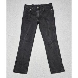 Levis 511 Jeans Mens 34x30 Black Slim Fit Black Label Denim Pants Stretch